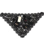 Chapeau en voile de coton à appliques florales en dentelle noire Dolce &amp; Gabbana
