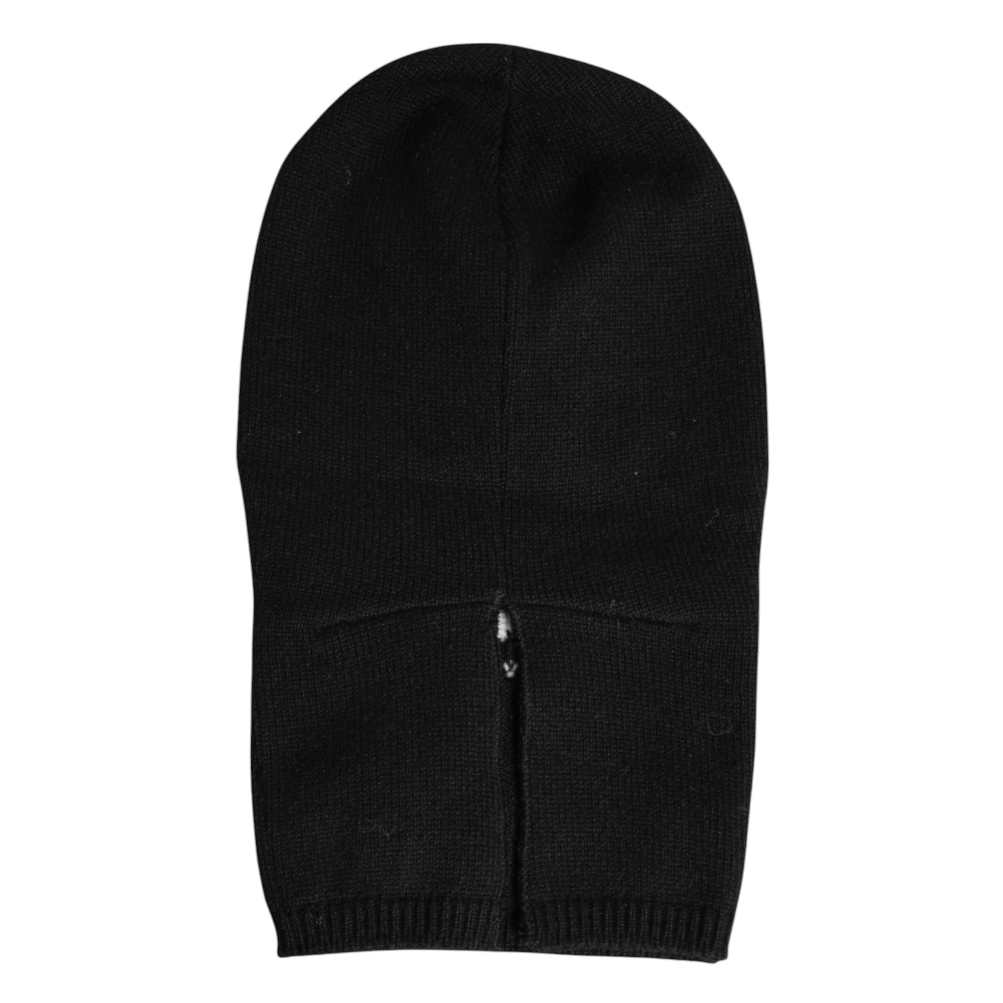 Dolce &amp; Gabbana Black Cashmere Knitted Ski Mask Balaclava Hat