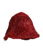 Chapeau seau à large bord en viscose rouge Dolce &amp; Gabbana