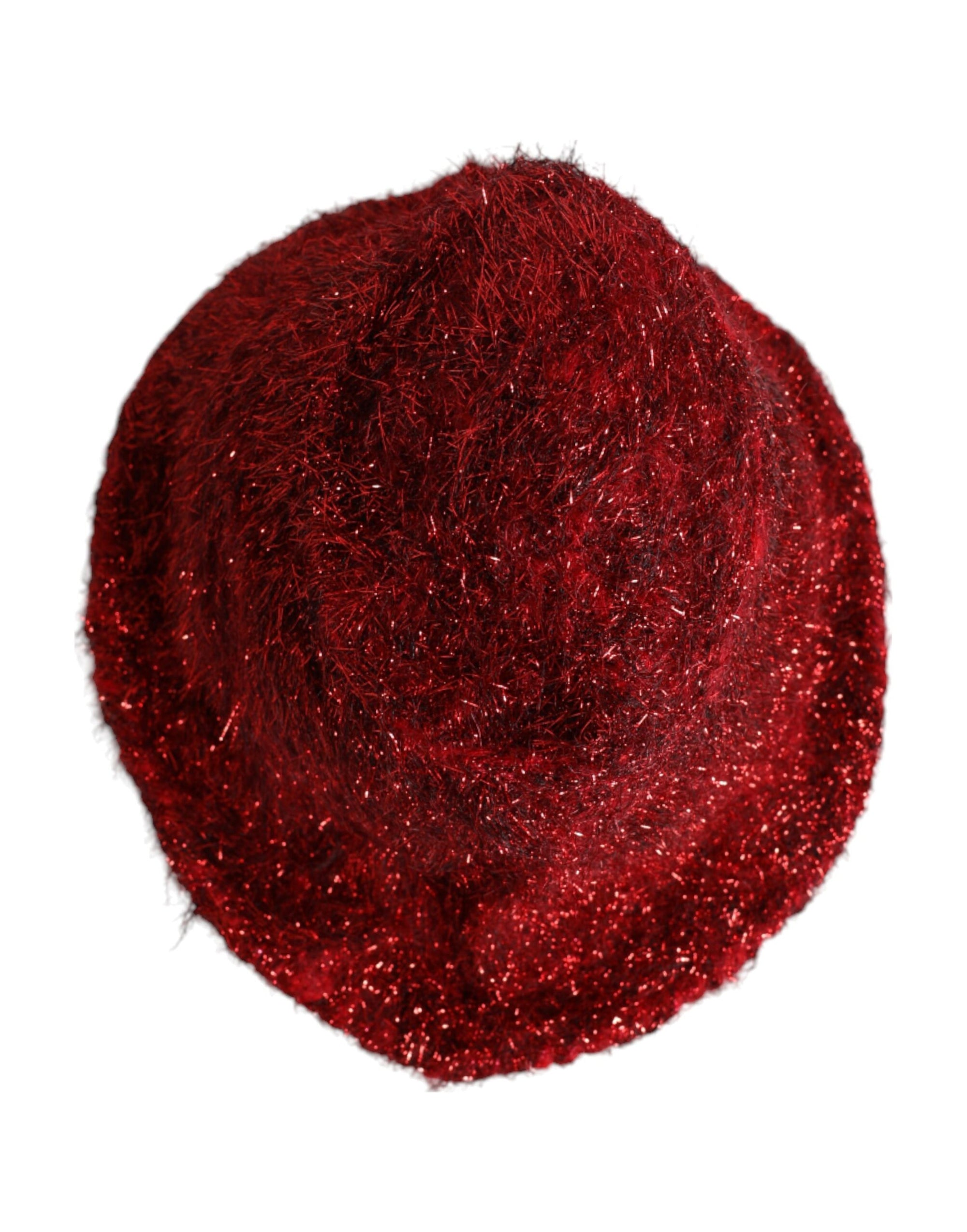 Chapeau seau à large bord en viscose rouge Dolce &amp; Gabbana