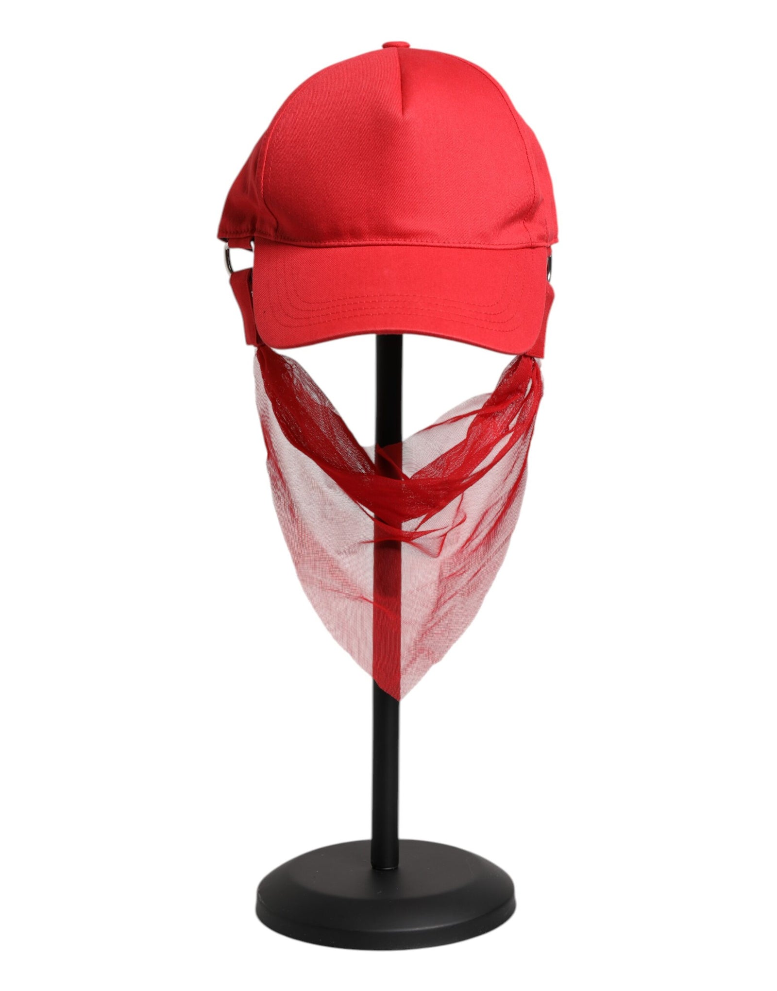 Casquette de baseball Dolce &amp; Gabbana en coton rouge à 6 panneaux pour femme