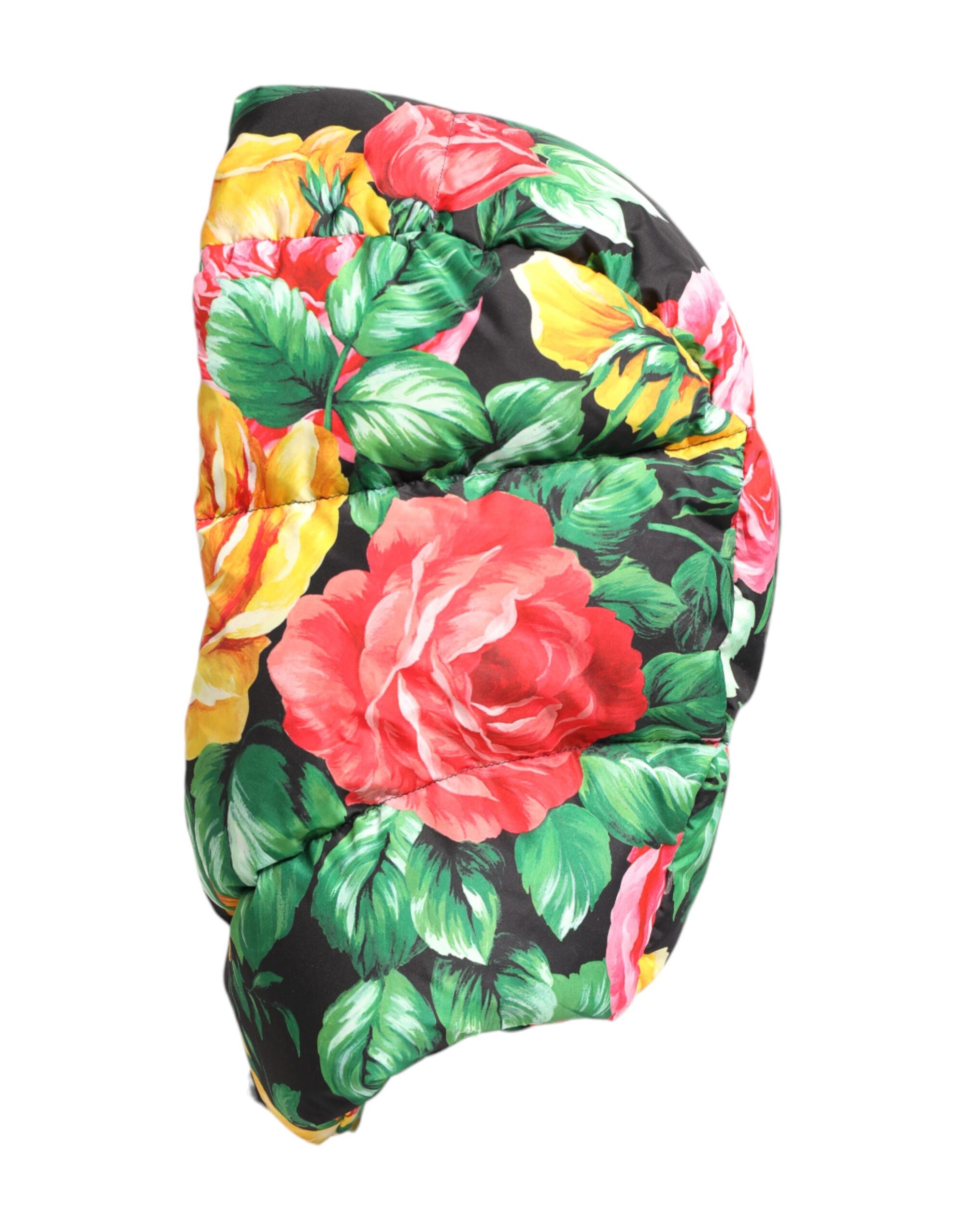 Chapeau enveloppant à imprimé floral multicolore Dolce &amp; Gabbana