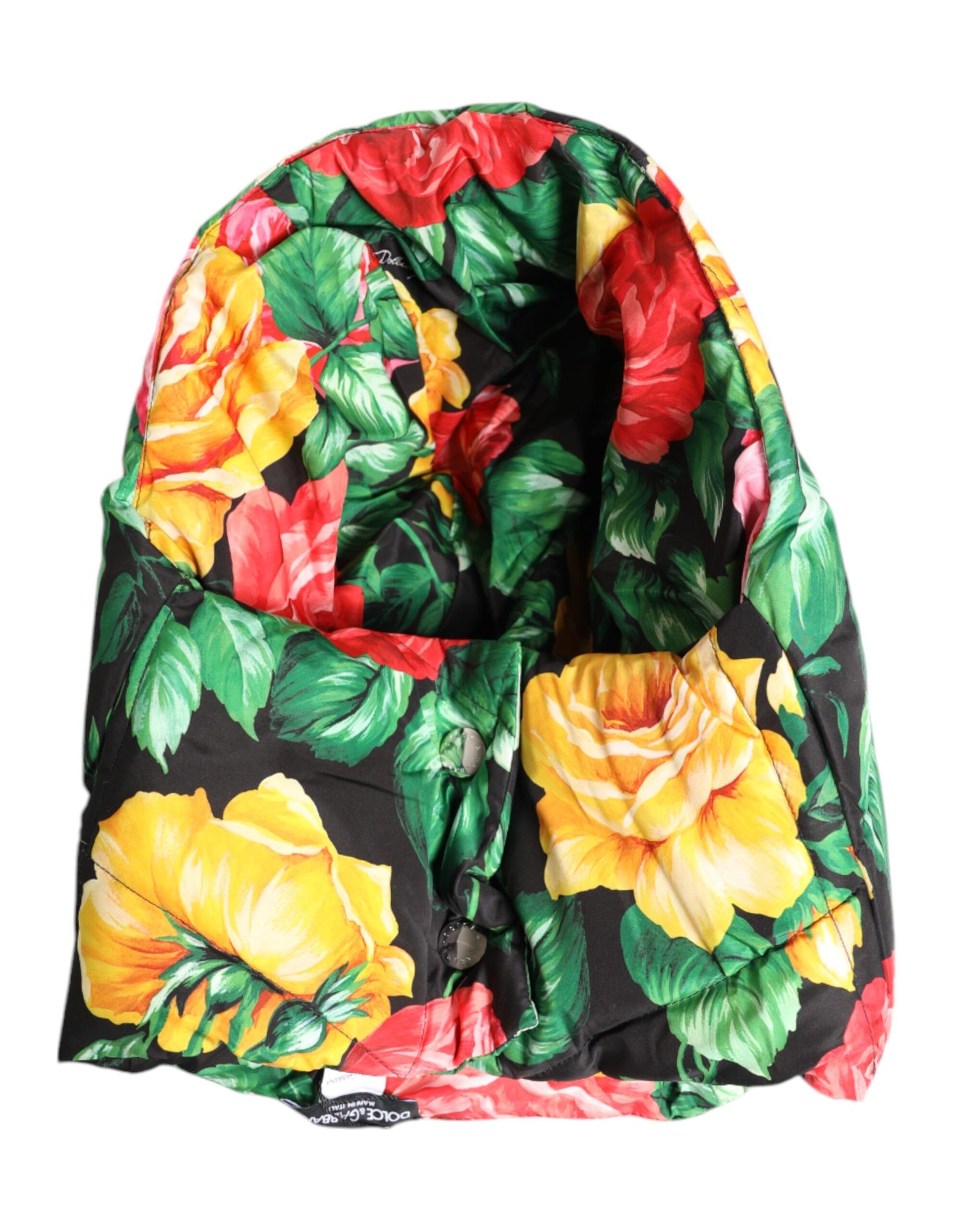 Chapeau enveloppant à imprimé floral multicolore Dolce &amp; Gabbana