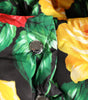 Chapeau enveloppant à imprimé floral multicolore Dolce &amp; Gabbana