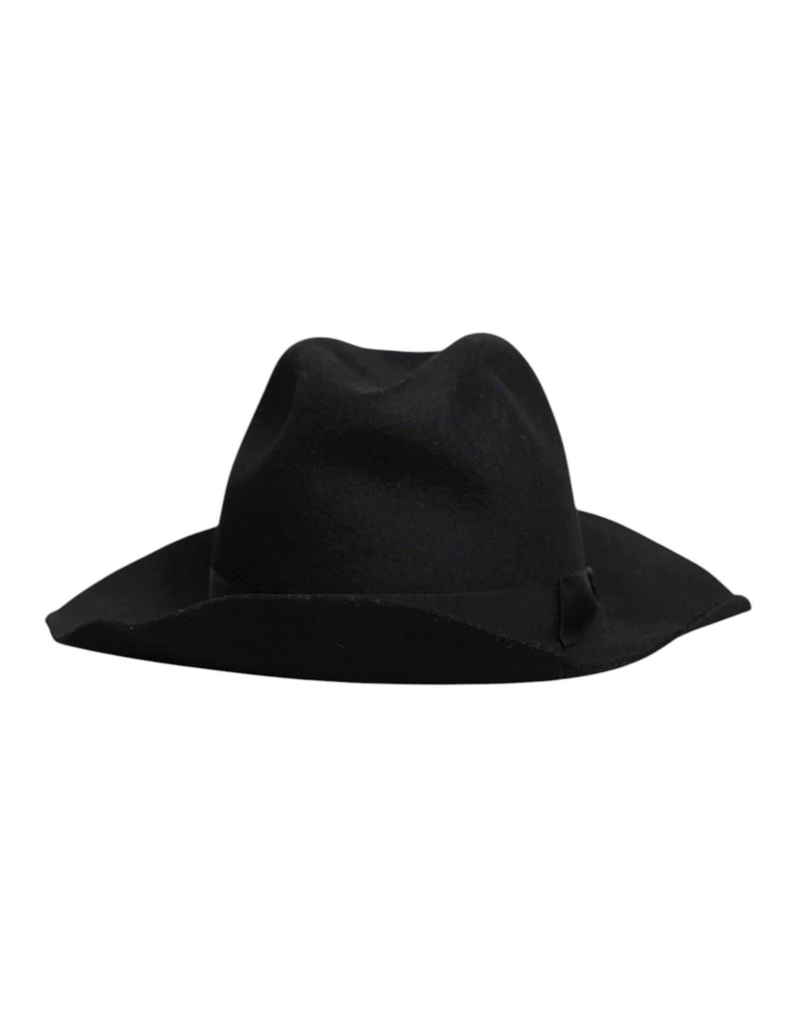 Chapeau Fedora Trilby noir à large bord Dolce &amp; Gabbana