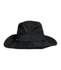 Chapeau Fedora à large bord en coton noir Dolce &amp; Gabbana
