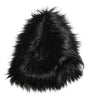 Dolce & Gabbana Black Acrylic Fur Womens Bucket Hat