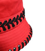 Dolce & Gabbana Red Lace Polyester Wide Brim Bucket Hat