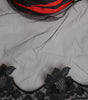 Dolce & Gabbana Black Red Stripes Lace Tulle Bucket Hat