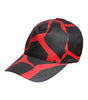 Casquette de baseball en tulle et dentelle rouge et noire Dolce &amp; Gabbana
