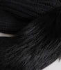 Bonnet d'hiver en fourrure tricotée acrylique noire Dolce & Gabbana