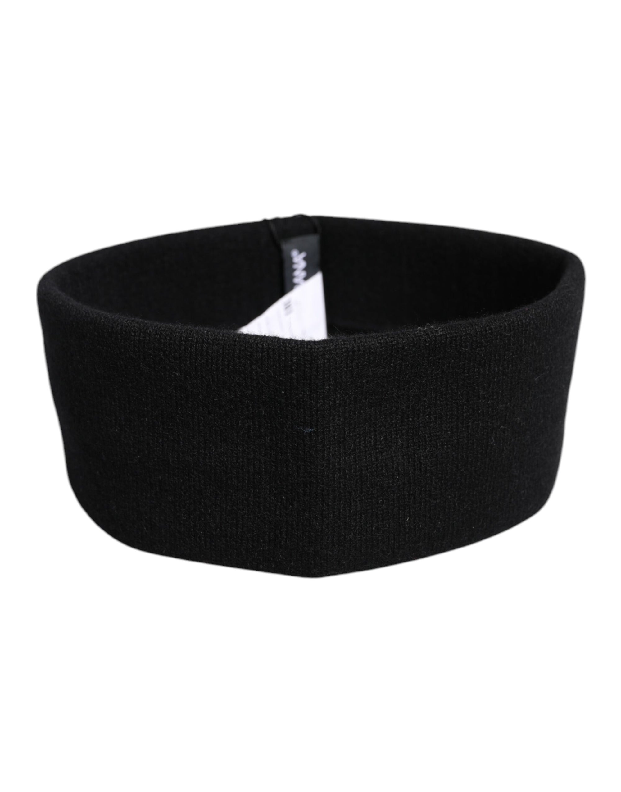 Bonnet bandeau en cachemire noir Dolce &amp; Gabbana pour femme