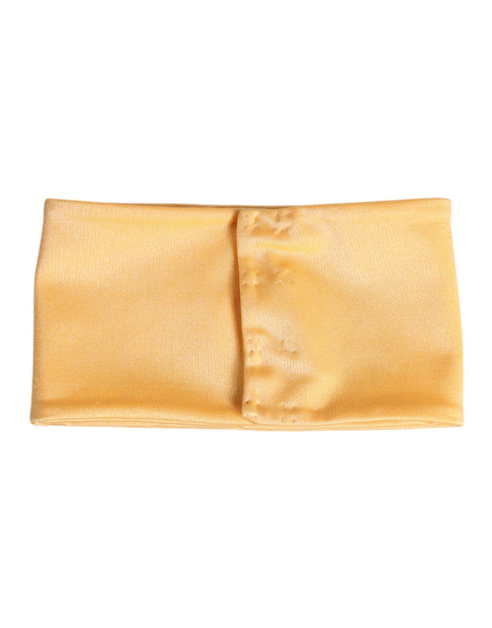 Foulard tour de cou Dolce &amp; Gabbana en nylon extensible jaune pour femme
