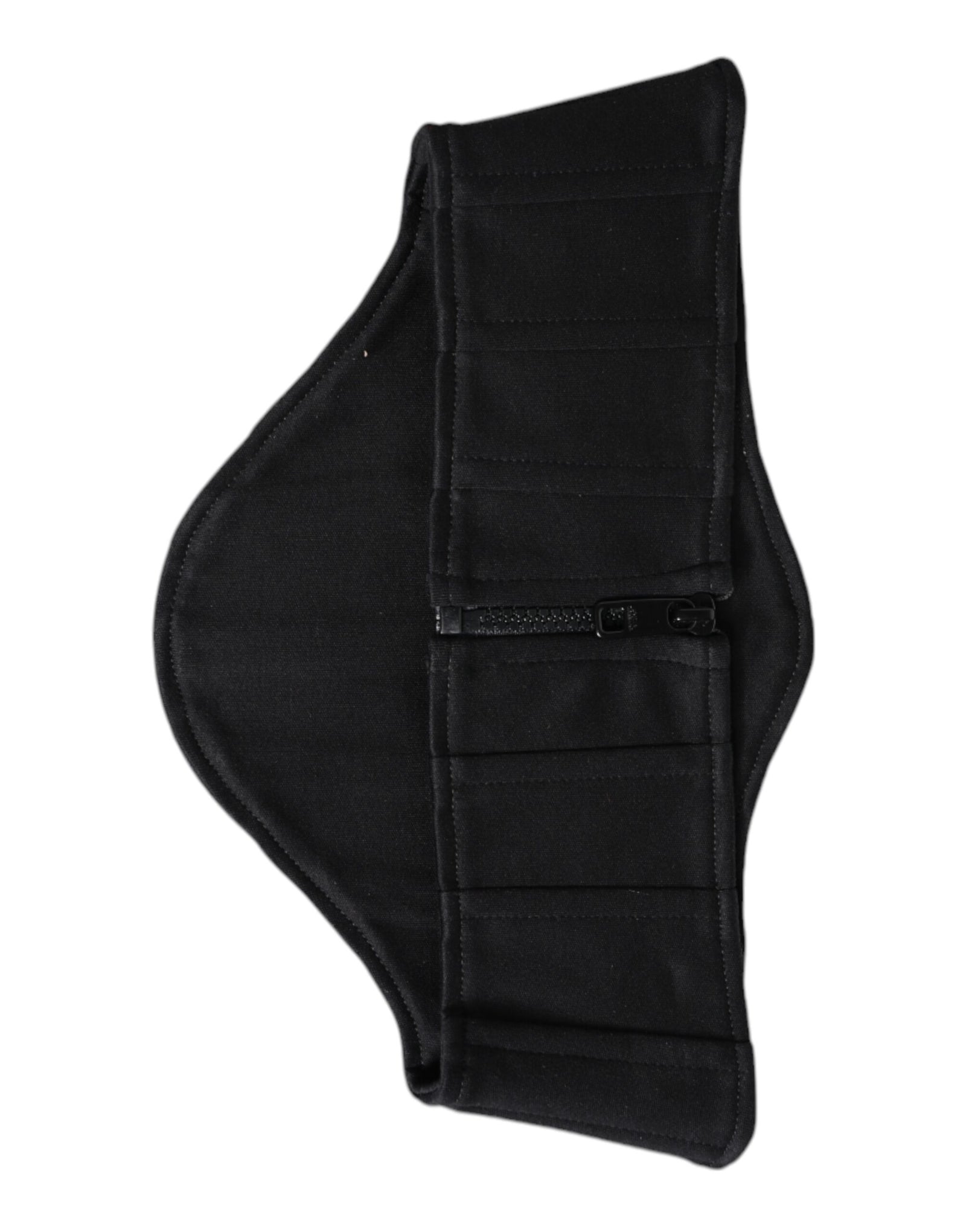 Dolce &amp; Gabbana Black Cotton Waist Tuxedo Belt Cummerbund