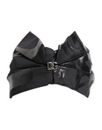 Casquette Dolce &amp; Gabbana en nylon extensible noir avec logo DG