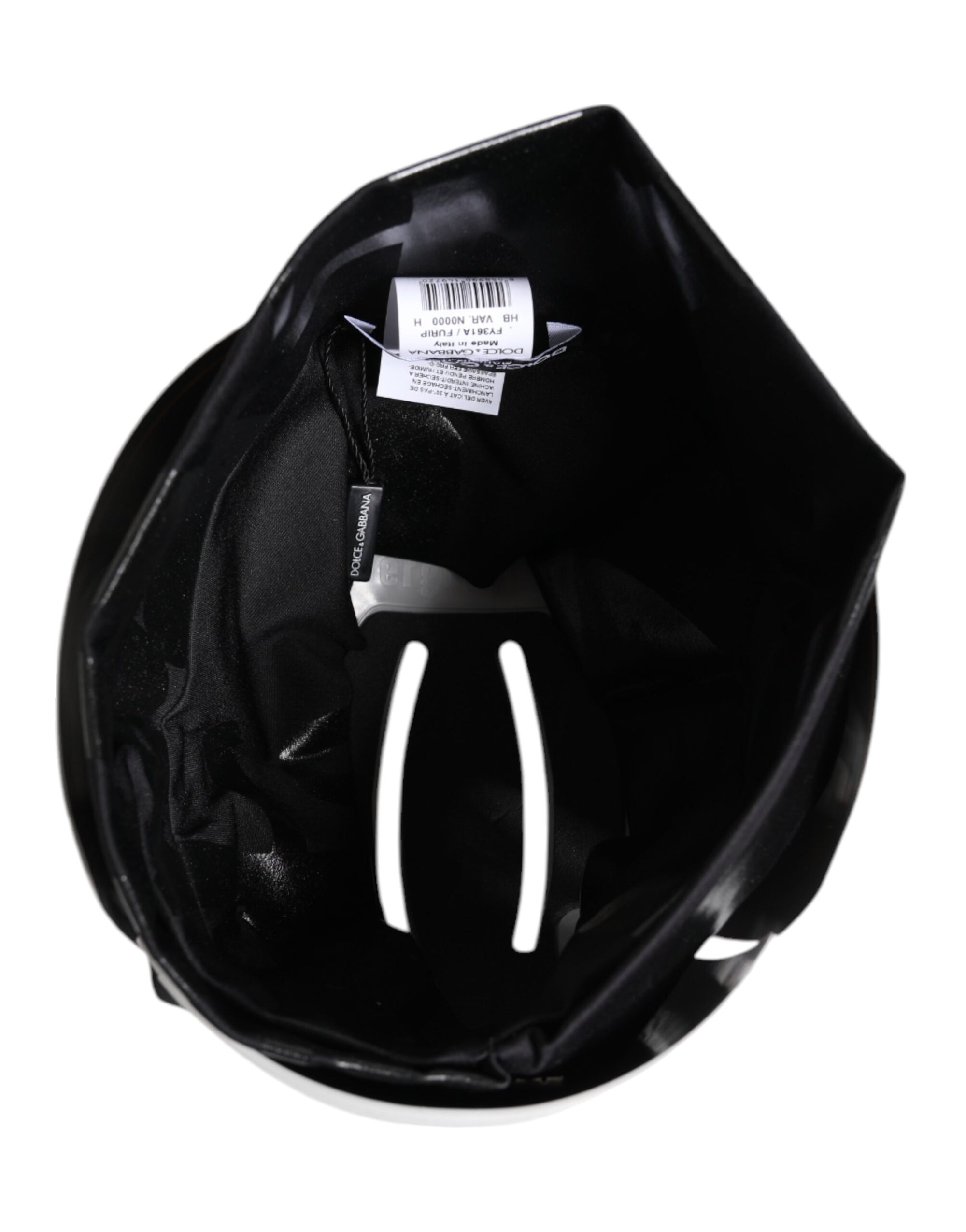 Casquette Dolce &amp; Gabbana en nylon extensible noir avec logo DG