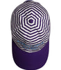 Dolce & Gabbana White Purple Stripe Cotton Women Baseball Cap