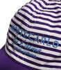 Dolce & Gabbana White Purple Stripe Cotton Women Baseball Cap