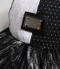 Dolce & Gabbana White Black Polka Dot Feathers Baseball Cap