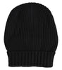 Bonnet d'hiver tricoté en cachemire noir Dolce &amp; Gabbana