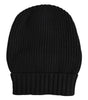 Bonnet d'hiver tricoté en cachemire noir Dolce &amp; Gabbana
