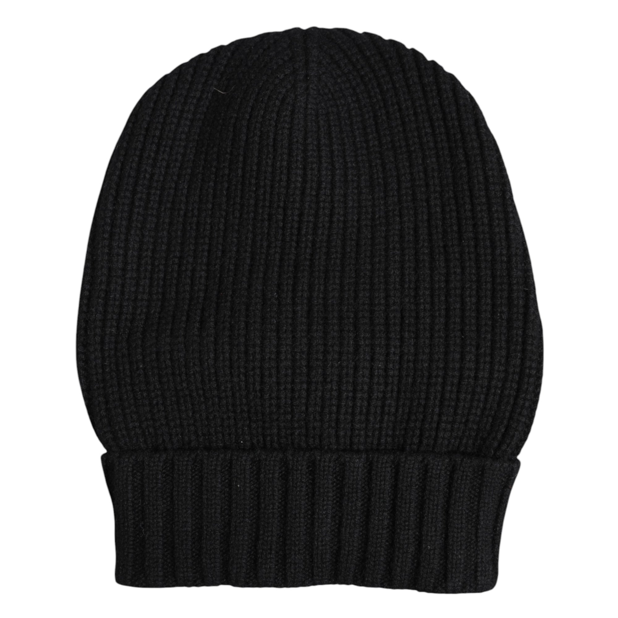 Bonnet d'hiver tricoté en cachemire noir Dolce &amp; Gabbana