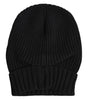 Bonnet d'hiver tricoté en cachemire noir Dolce &amp; Gabbana
