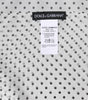 Dolce & Gabbana White Polka Dots Polyester Wrap Shawl Scarf