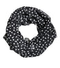 Dolce & Gabbana Black Polka Dots Polyester Wrap Shawl Scarf