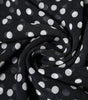 Dolce & Gabbana Black Polka Dots Polyester Wrap Shawl Scarf