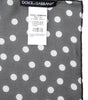 Dolce & Gabbana Black Polka Dots Polyester Wrap Shawl Scarf