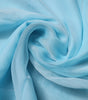Foulard châle rectangulaire en soie bleu clair Dolce &amp; Gabbana