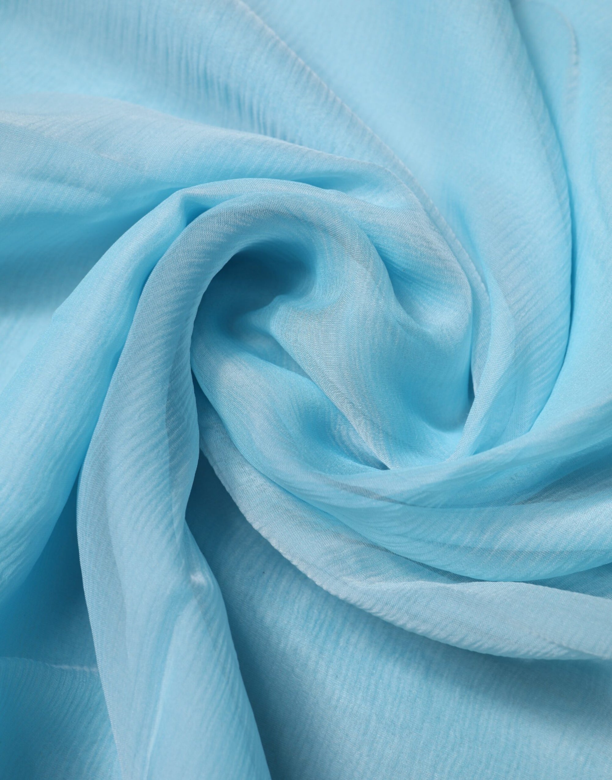 Foulard châle rectangulaire en soie bleu clair Dolce &amp; Gabbana