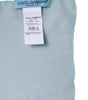 Foulard châle rectangulaire en soie bleu clair Dolce &amp; Gabbana