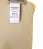 Foulard châle rectangulaire en soie jaune Dolce &amp; Gabbana