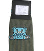 Dolce & Gabbana Gray Cotton DG Bear Mid Calf Socks