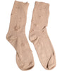 Dolce & Gabbana Beige Solid Stretch Mid Calf Men Socks
