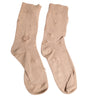 Dolce & Gabbana Beige Solid Stretch Mid Calf Men Socks