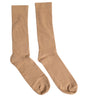 Dolce & Gabbana Brown Solid Cotton Mid Calf Men Socks
