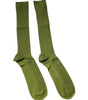 Dolce & Gabbana Green Cotton Logo Over The Calf Socks
