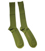 Dolce & Gabbana Green Cotton Logo Over The Calf Socks