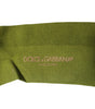 Dolce & Gabbana Green Cotton Logo Over The Calf Socks
