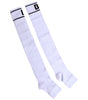 Chaussettes ouvertes Dolce & Gabbana en coton blanc avec logo DG imprimé