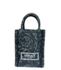 Versace Athena Barocco Mini sac à bandoulière fourre-tout à poignée supérieure Noir
