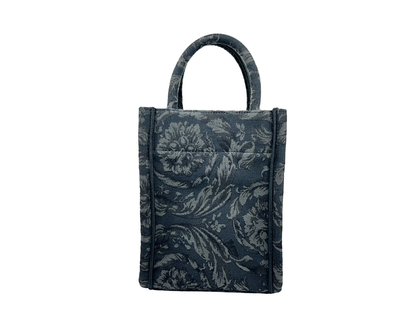 Versace Athena Barocco Mini sac à bandoulière fourre-tout à poignée supérieure Noir