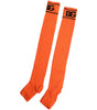 Chaussettes à bout ouvert en coton orange Dolce & Gabbana avec logo DG imprimé