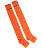 Chaussettes à bout ouvert en coton orange Dolce & Gabbana avec logo DG imprimé