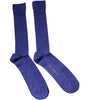 Dolce & Gabbana Purple Cotton Logo Over The Calf Socks
