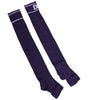 Chaussettes ouvertes Dolce & Gabbana en coton violet avec logo DG imprimé