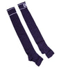 Chaussettes ouvertes Dolce & Gabbana en coton violet avec logo DG imprimé